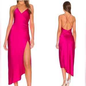 pracilla silk mini dress in sunset tie dye by ser.o.ya Pracilla Silk Mini Dress SEROYA